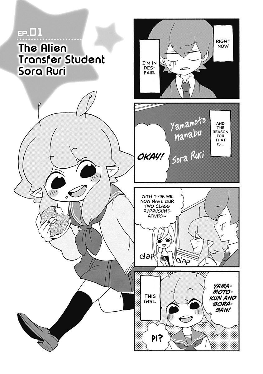 Boku to Uchuujin Chapter 1 page 8 - Chapter 1 : The Alien Transfer Student Sora Ruri