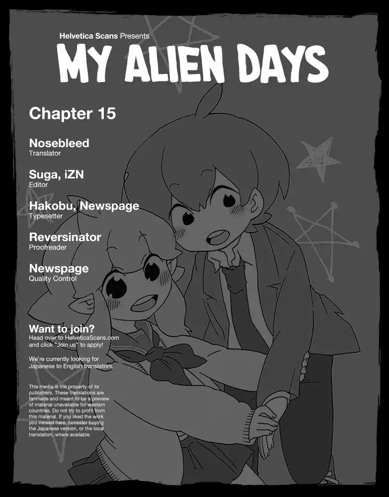 Boku to Uchuujin Chapter 15 page 1 - Chapter 15: Momoko Goes to Say You