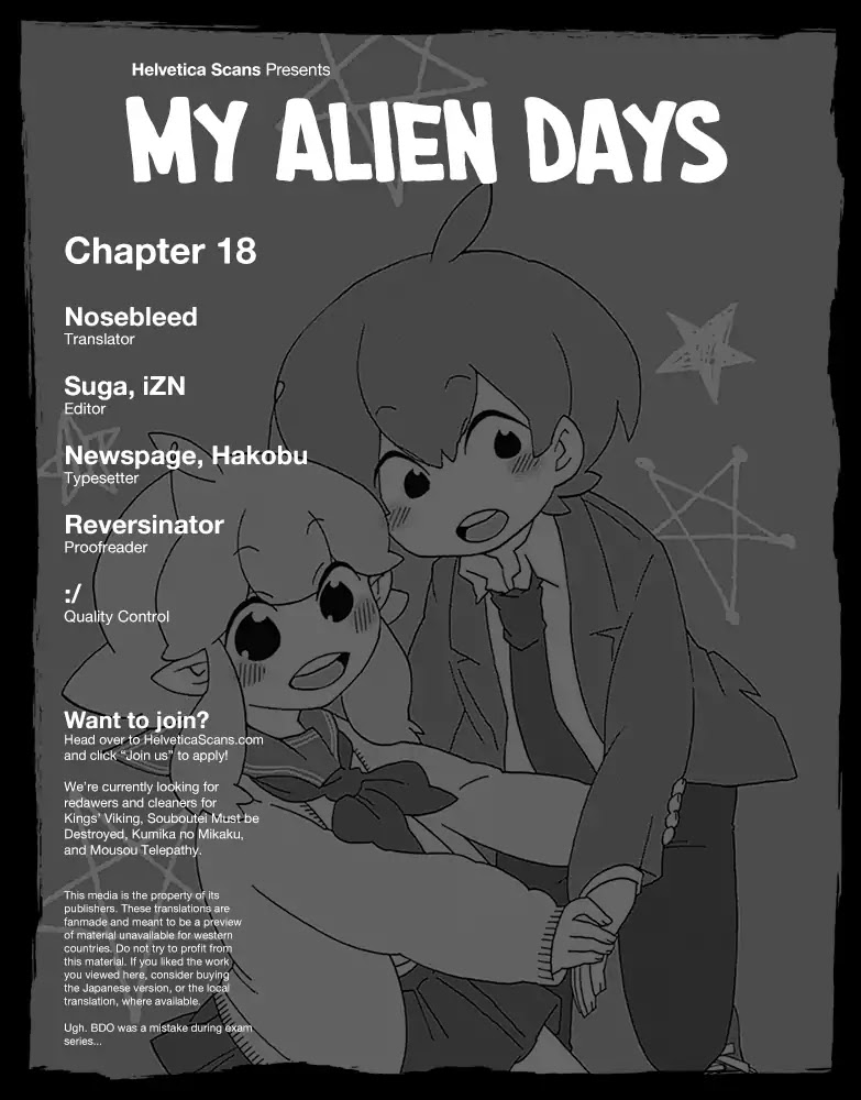 Boku to Uchuujin Chapter 18 page 1 - Chapter 18: Thinking About You [END]