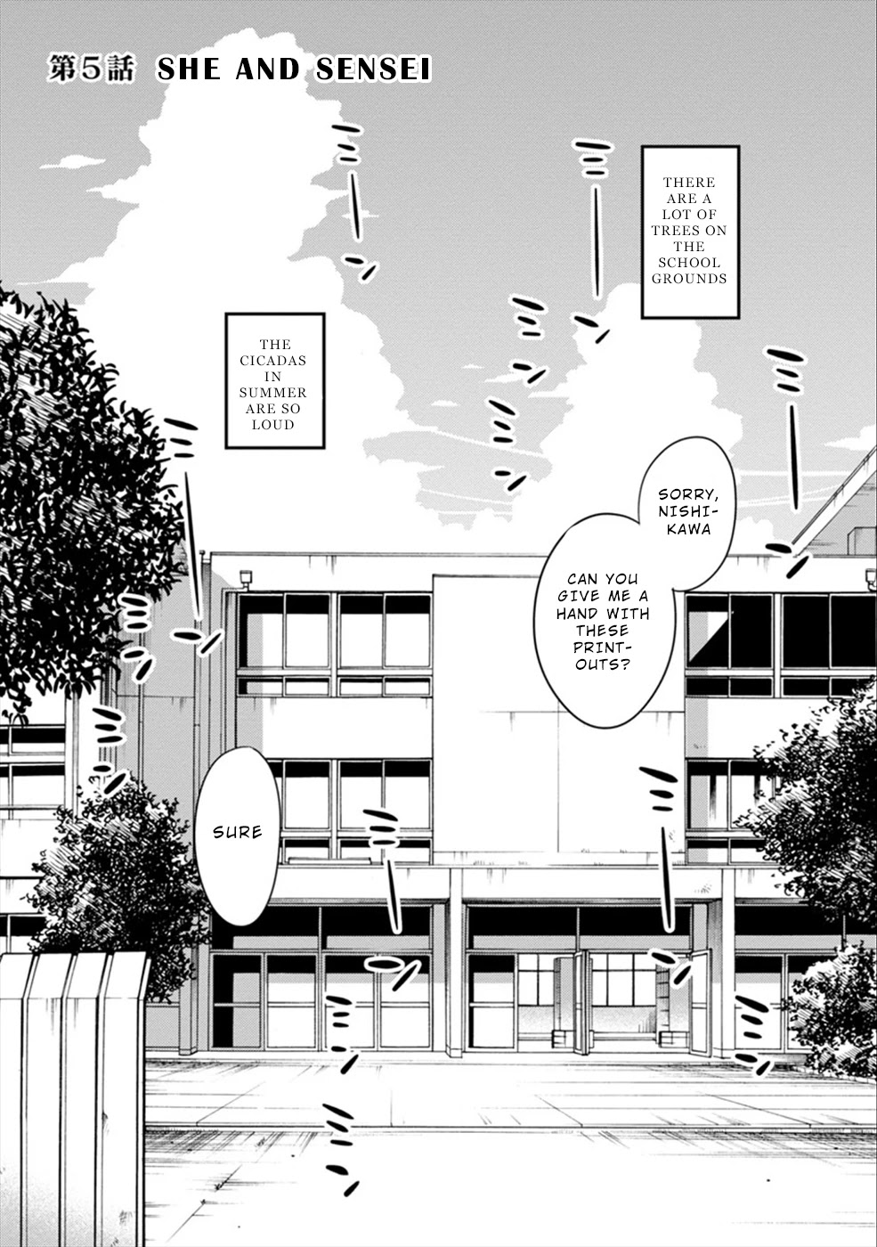 Boku to Watashi to Mama no Natsu Chapter 5 page 1 - Chapter 5: She and Sensei