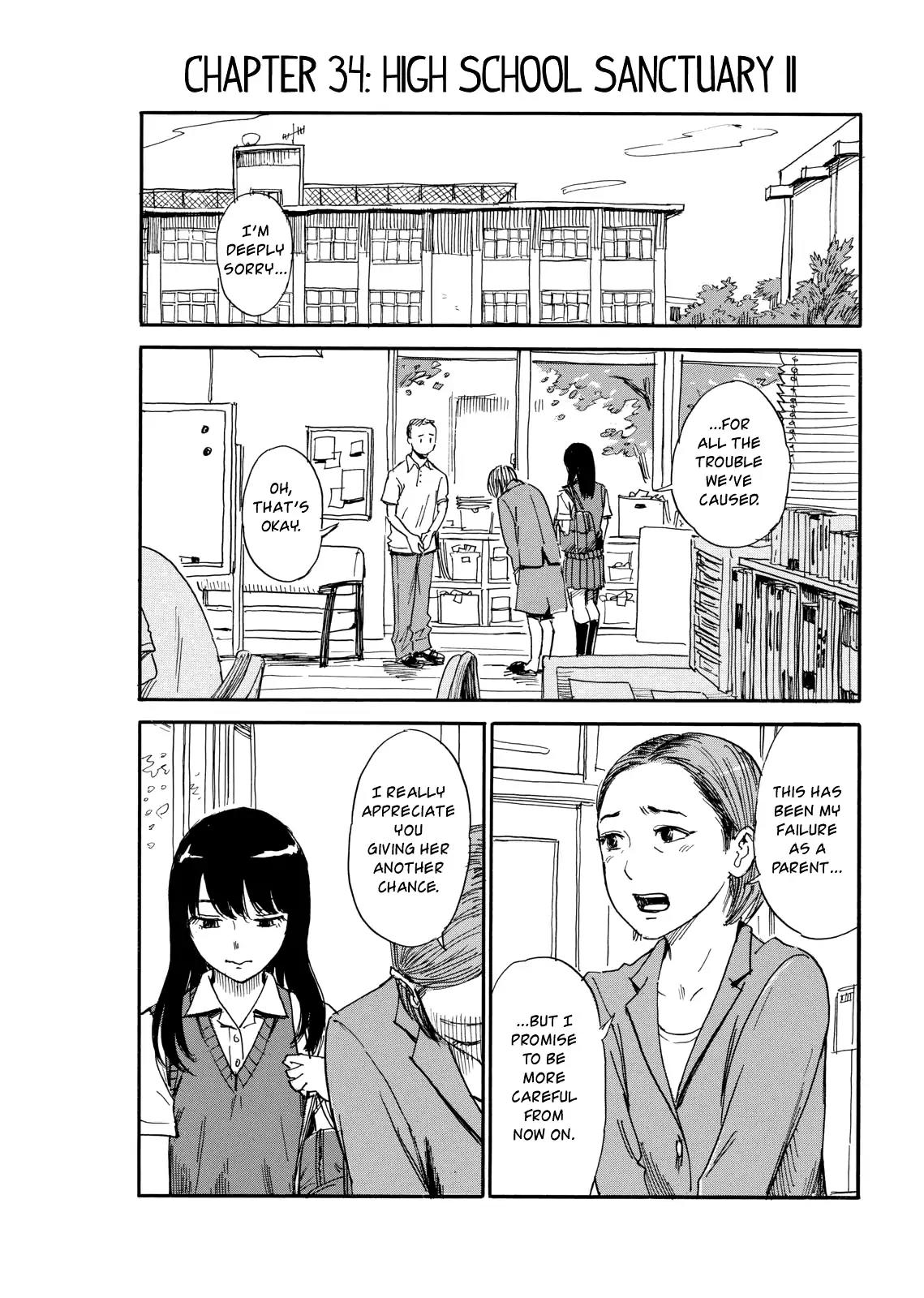 Boku wa Mari no Naka Chapter 34 page 1 - Chapter 34: High School Sanctuary II