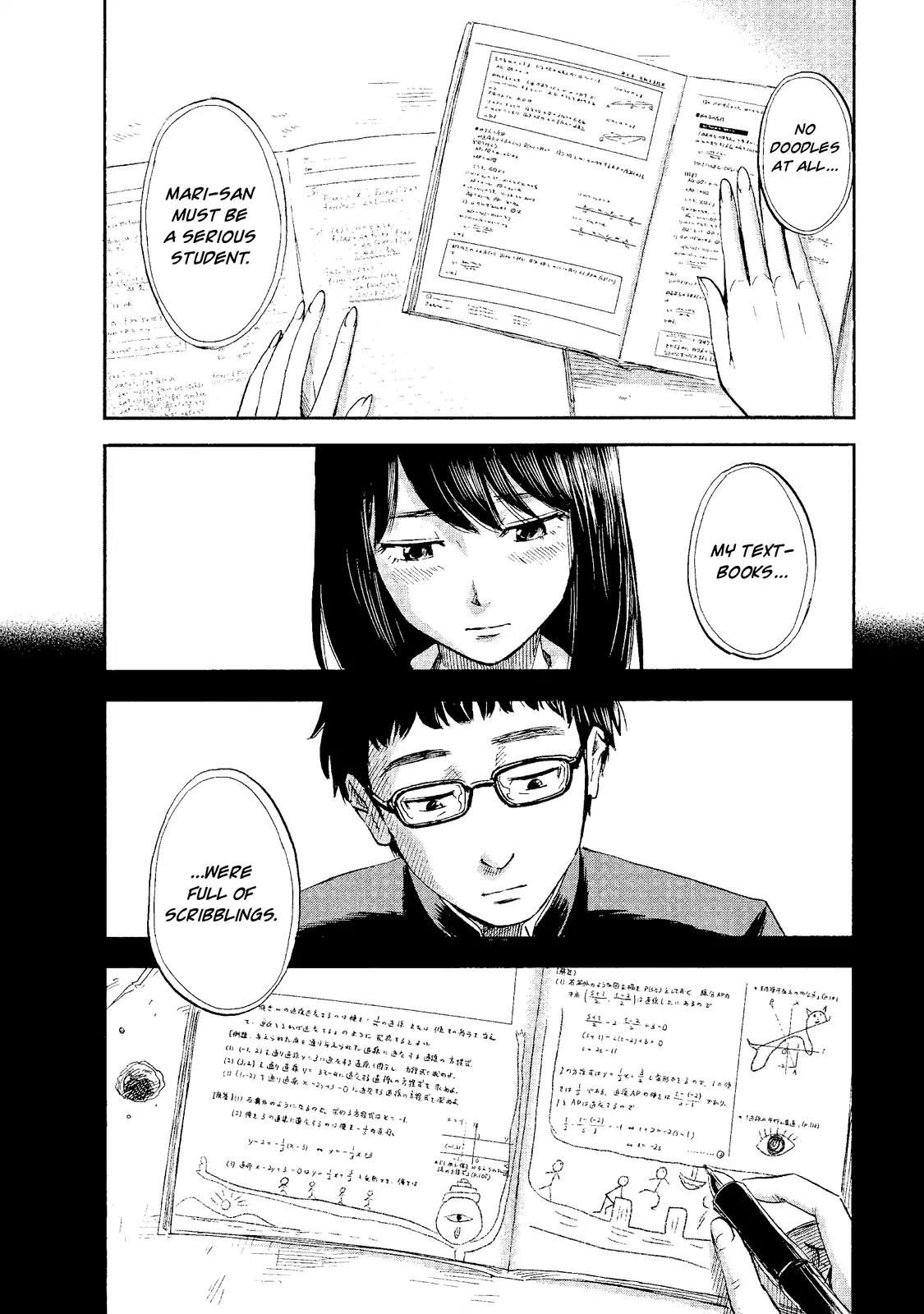 Boku wa Mari no Naka Chapter 4 page 8 - Chapter 4: A High School Girl's Sanctuary