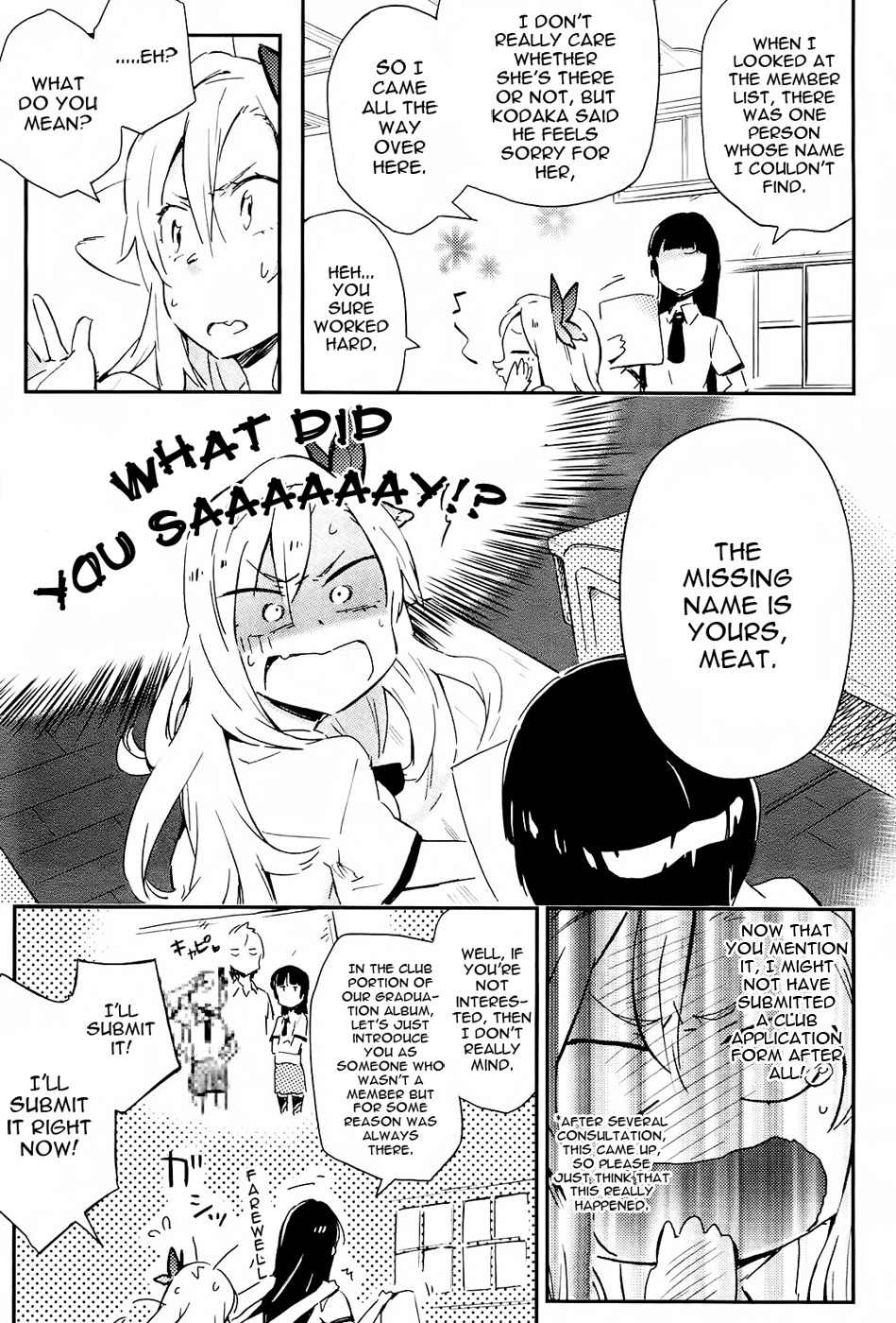 Boku wa Tomodachi ga Sukunai - Koushiki Anthology Comic Chapter 1.1 page 13 - Vol.1 Chapter 1: Me and Slave and Blue Day