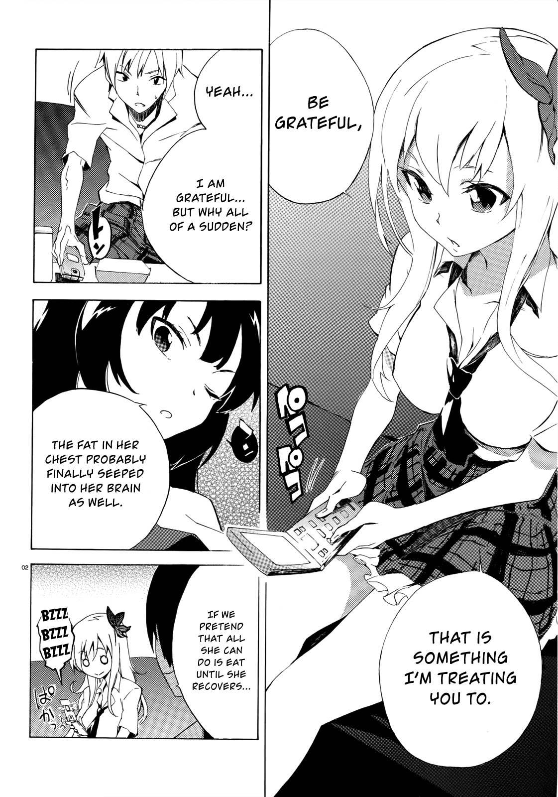 Boku wa Tomodachi ga Sukunai - Koushiki Anthology Comic Chapter 1.13 page 2 - Vol.1 Chapter 13: Telephone Shocking
