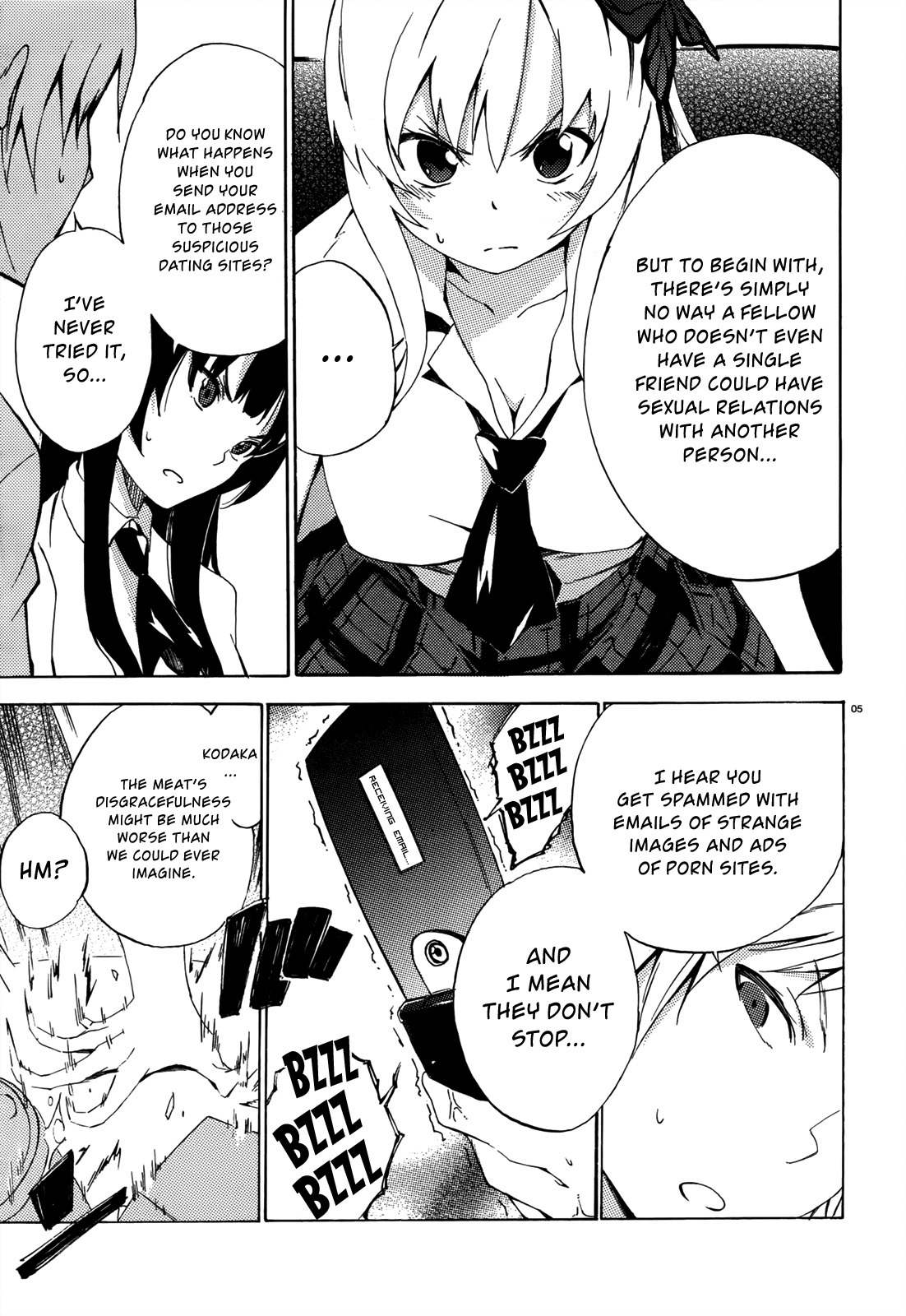 Boku wa Tomodachi ga Sukunai - Koushiki Anthology Comic Chapter 1.13 page 5 - Vol.1 Chapter 13: Telephone Shocking
