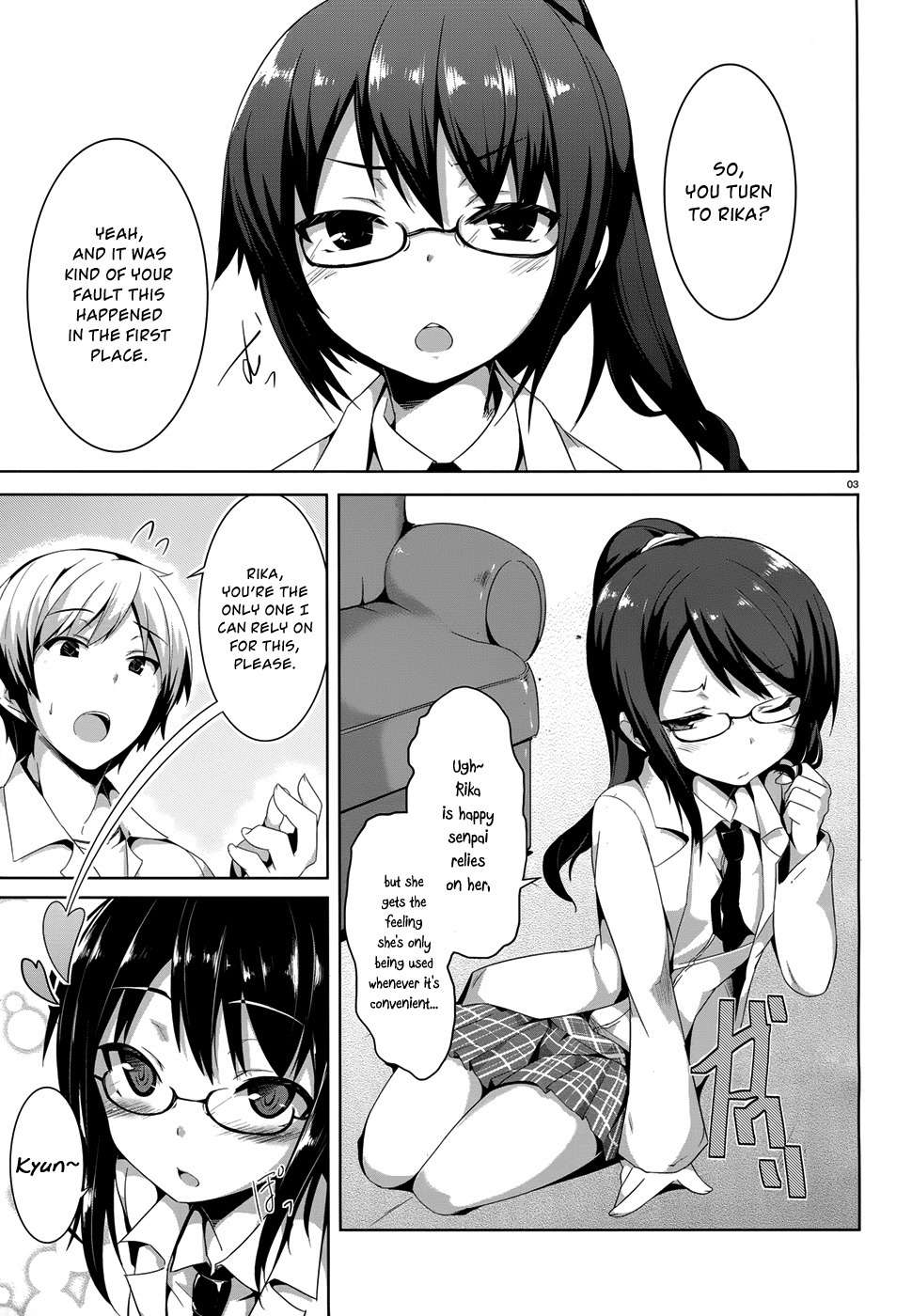 Boku wa Tomodachi ga Sukunai - Koushiki Anthology Comic Chapter 1.15 page 3 - Vol.1 Chapter 15: If an angel could become a smile...