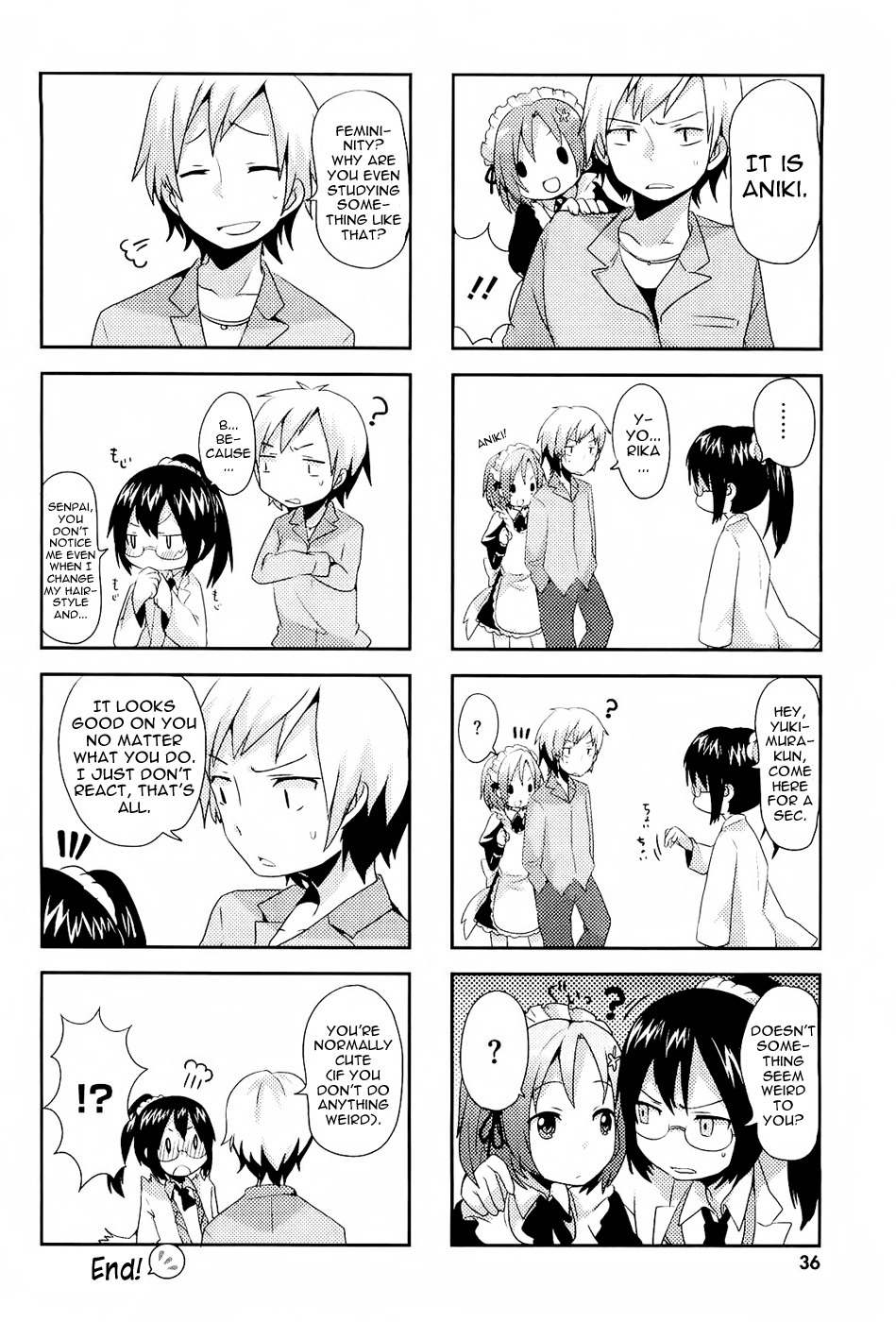 Boku wa Tomodachi ga Sukunai - Koushiki Anthology Comic Chapter 1.5 page 4 - Vol.1 Chapter 5: Femininity Deviation