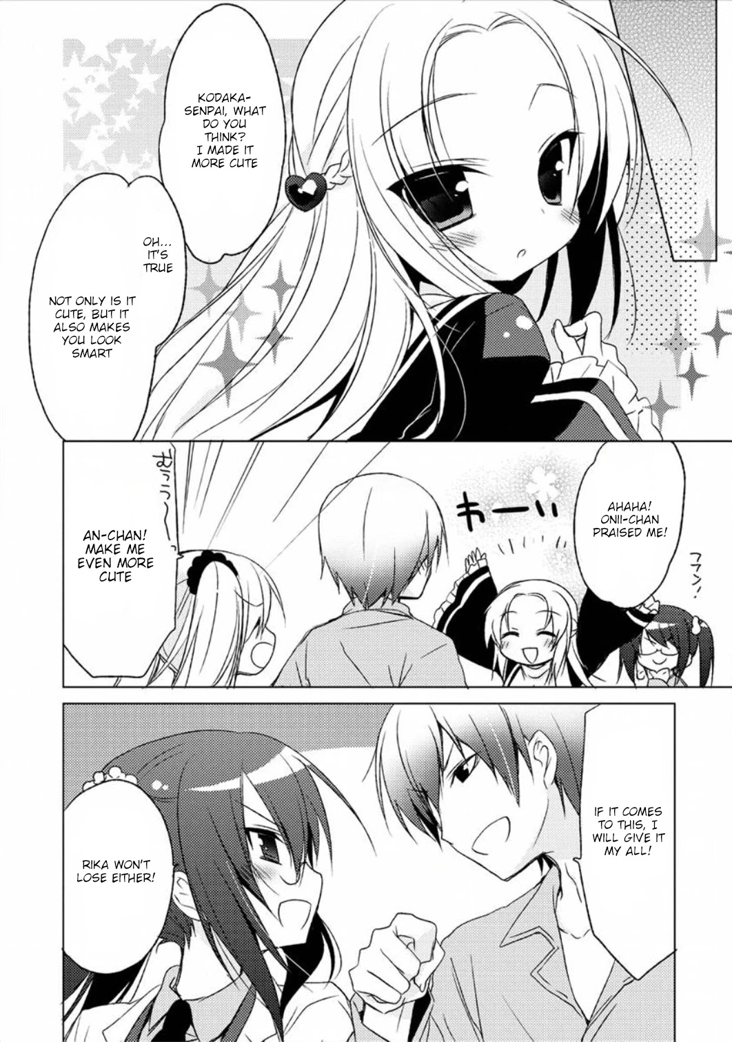 Boku wa Tomodachi ga Sukunai - Koushiki Anthology Comic Chapter 2.3 page 4 - Vol.2 Chapter 3: We Had Too Much Free Time, So We Played With Our Hair