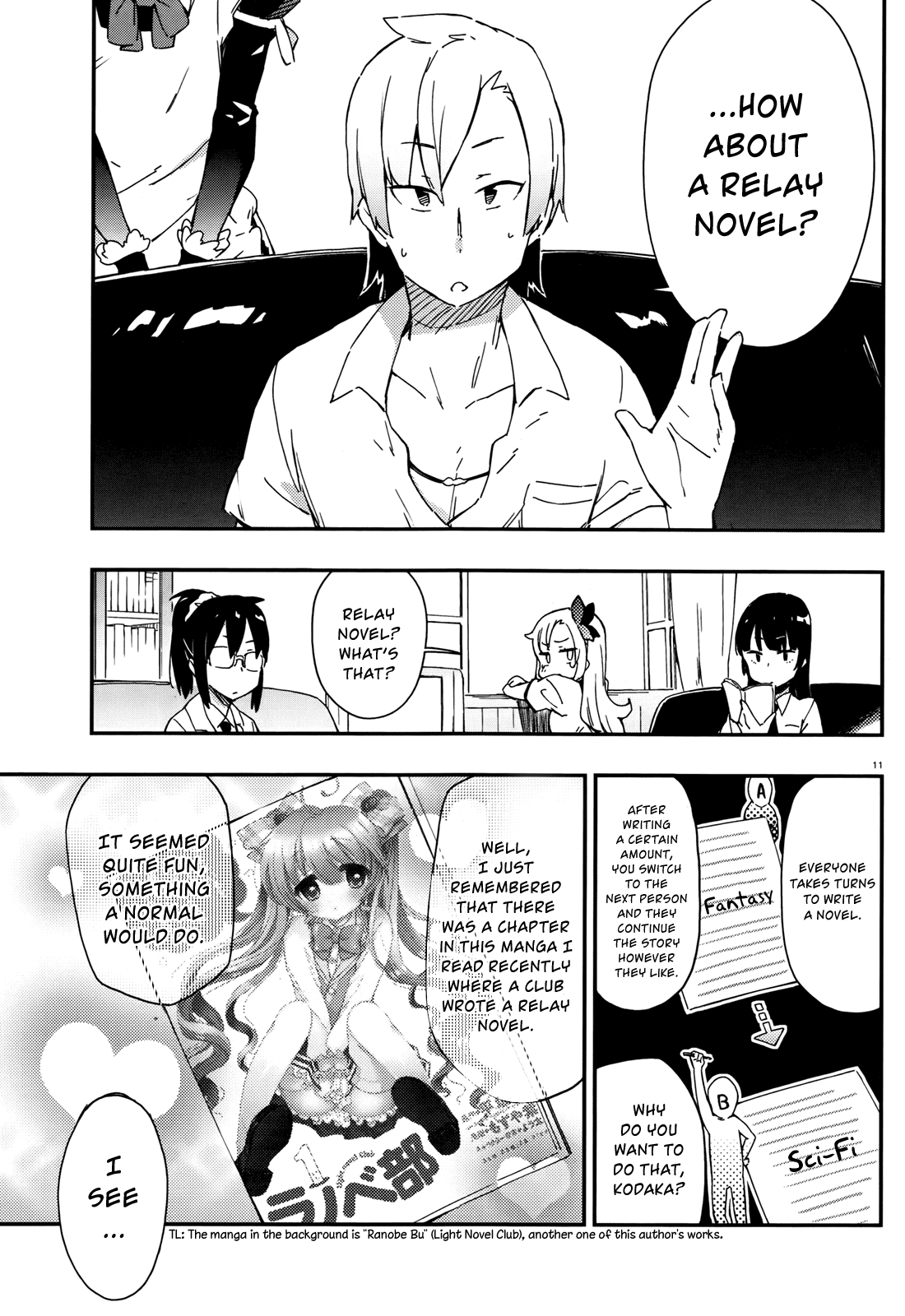 Boku wa Tomodachi ga Sukunai Chapter 16 page 17 - Chapter 16: Relay Novel "St. Aniki-san"