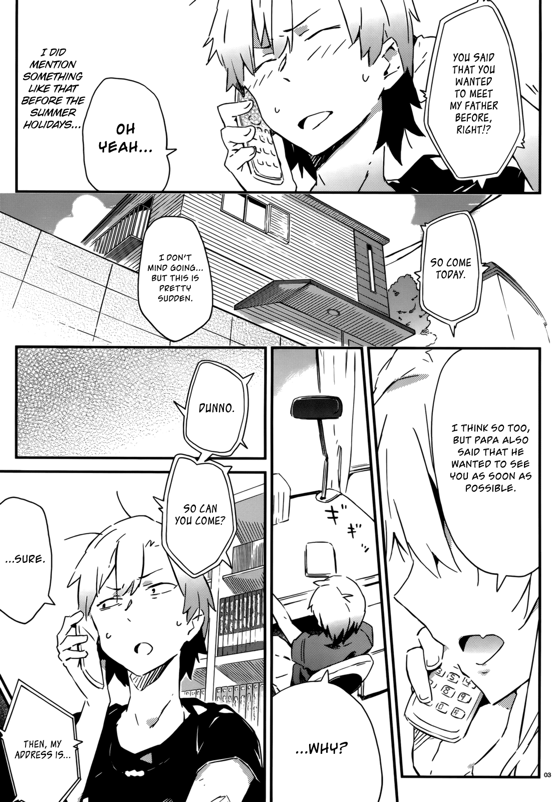 Boku wa Tomodachi ga Sukunai Chapter 23 page 3 - Chapter 23: Visit to Kashiwazaki-san's Household (Part 1)