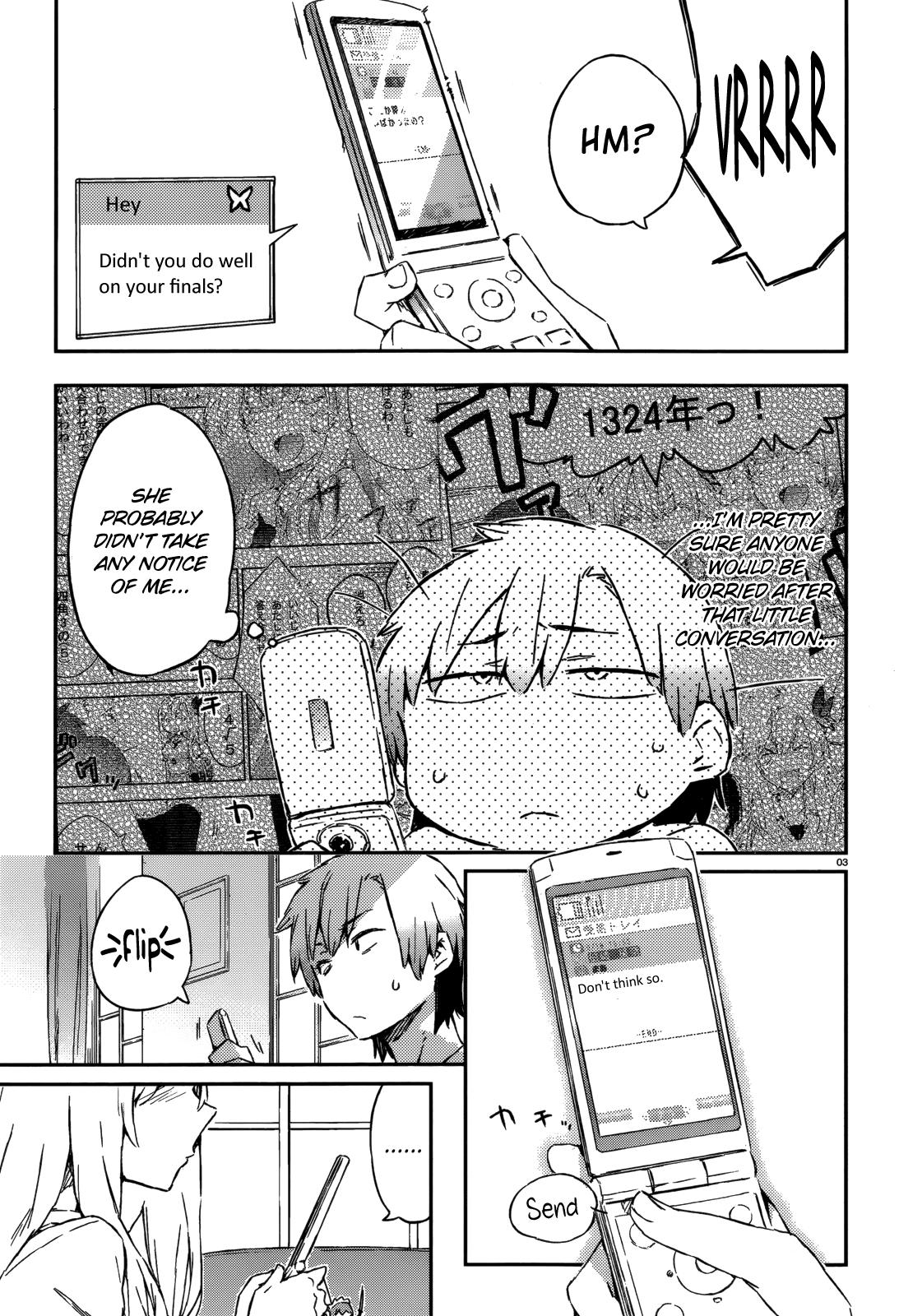 Boku wa Tomodachi ga Sukunai Chapter 33 page 3 - Chapter 33: Service Time (With Kashiwazaki Nude Scene)