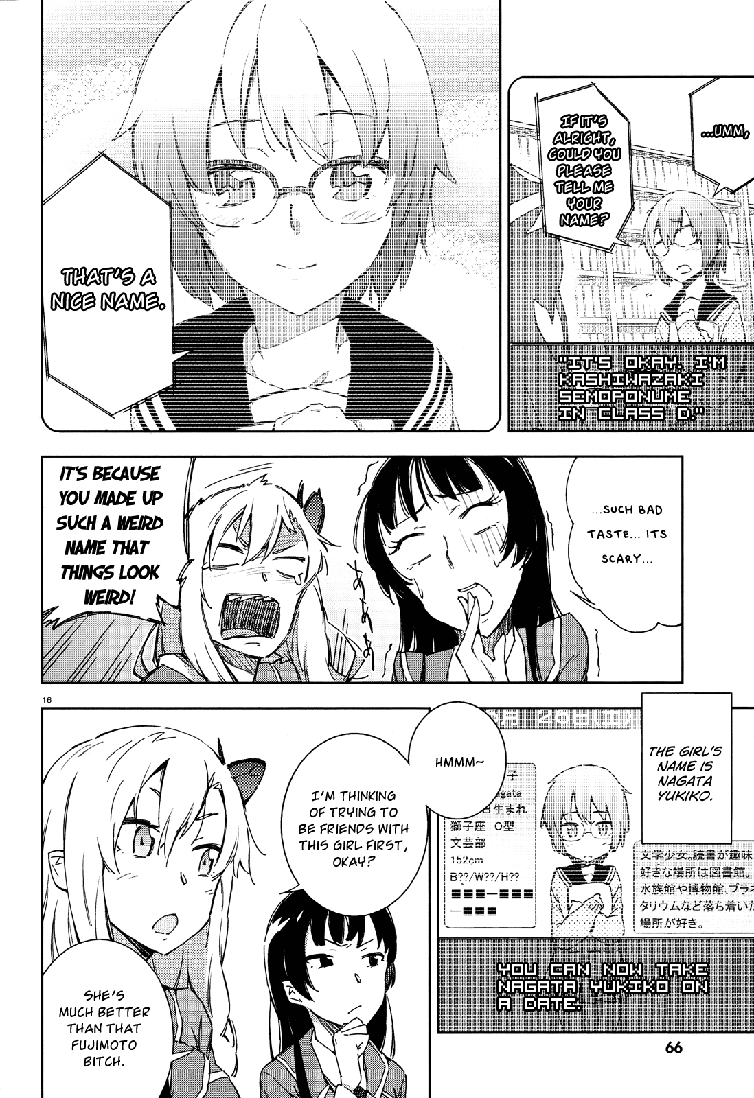 Boku wa Tomodachi ga Sukunai Chapter 4 page 16 - Chapter 4: Welcome to the World of Galge