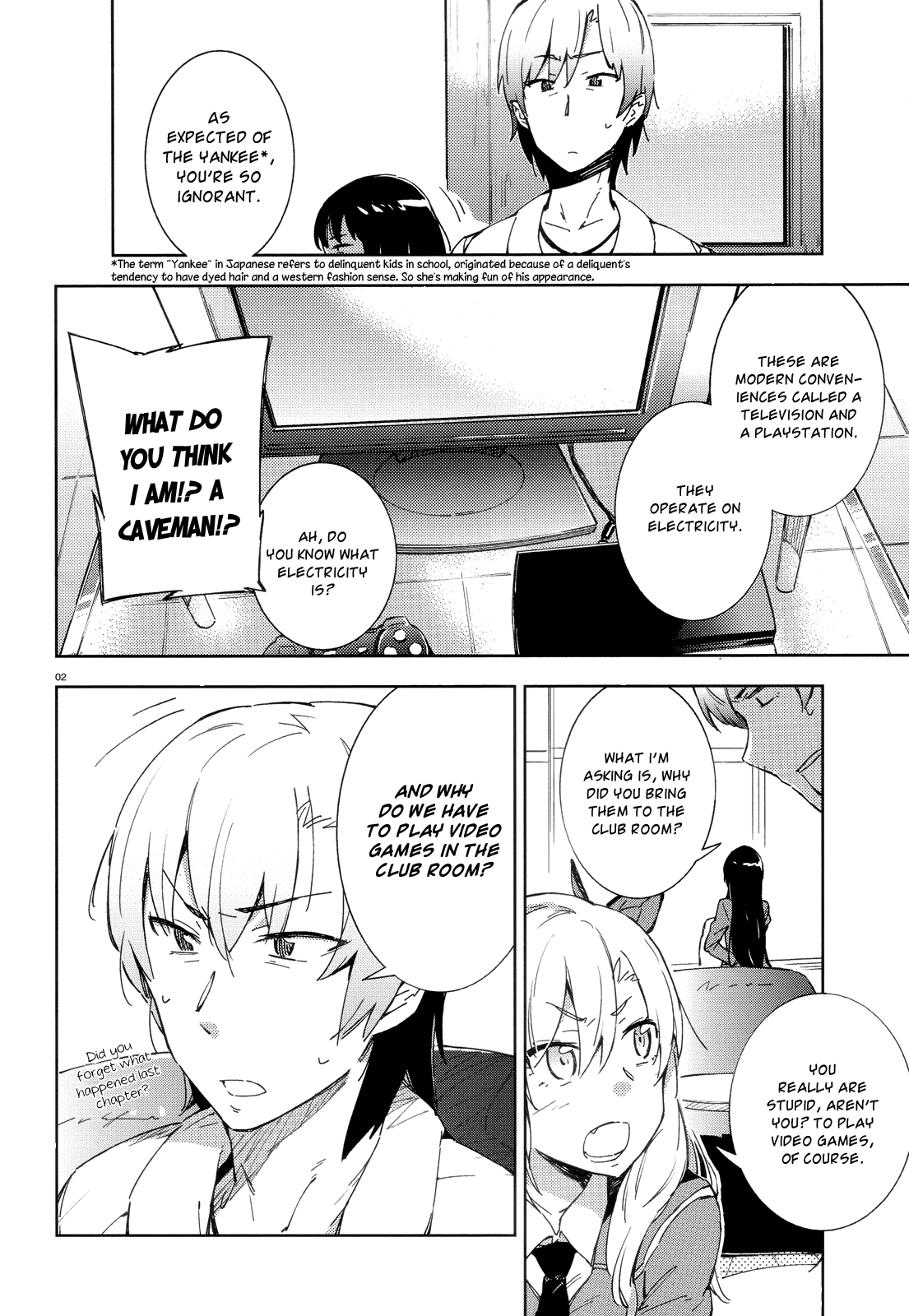 Boku wa Tomodachi ga Sukunai Chapter 4 page 2 - Chapter 4: Welcome to the World of Galge