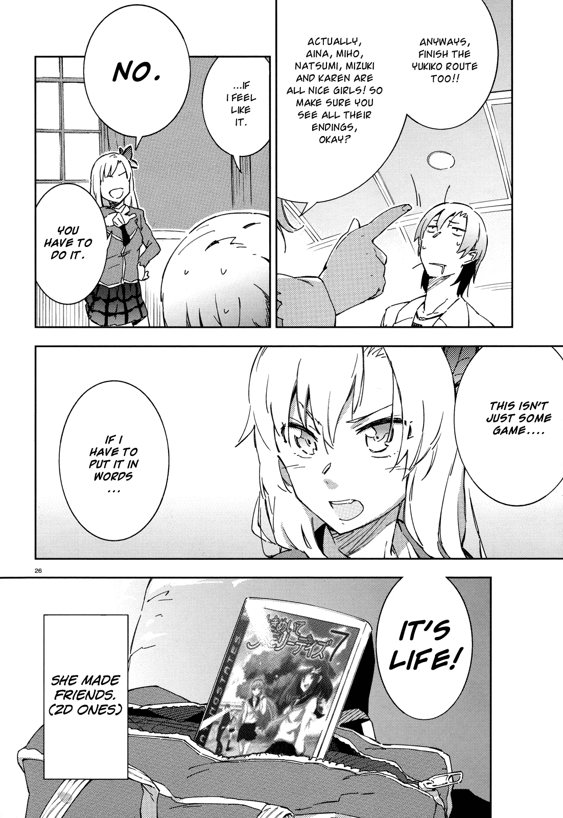 Boku wa Tomodachi ga Sukunai Chapter 4 page 26 - Chapter 4: Welcome to the World of Galge