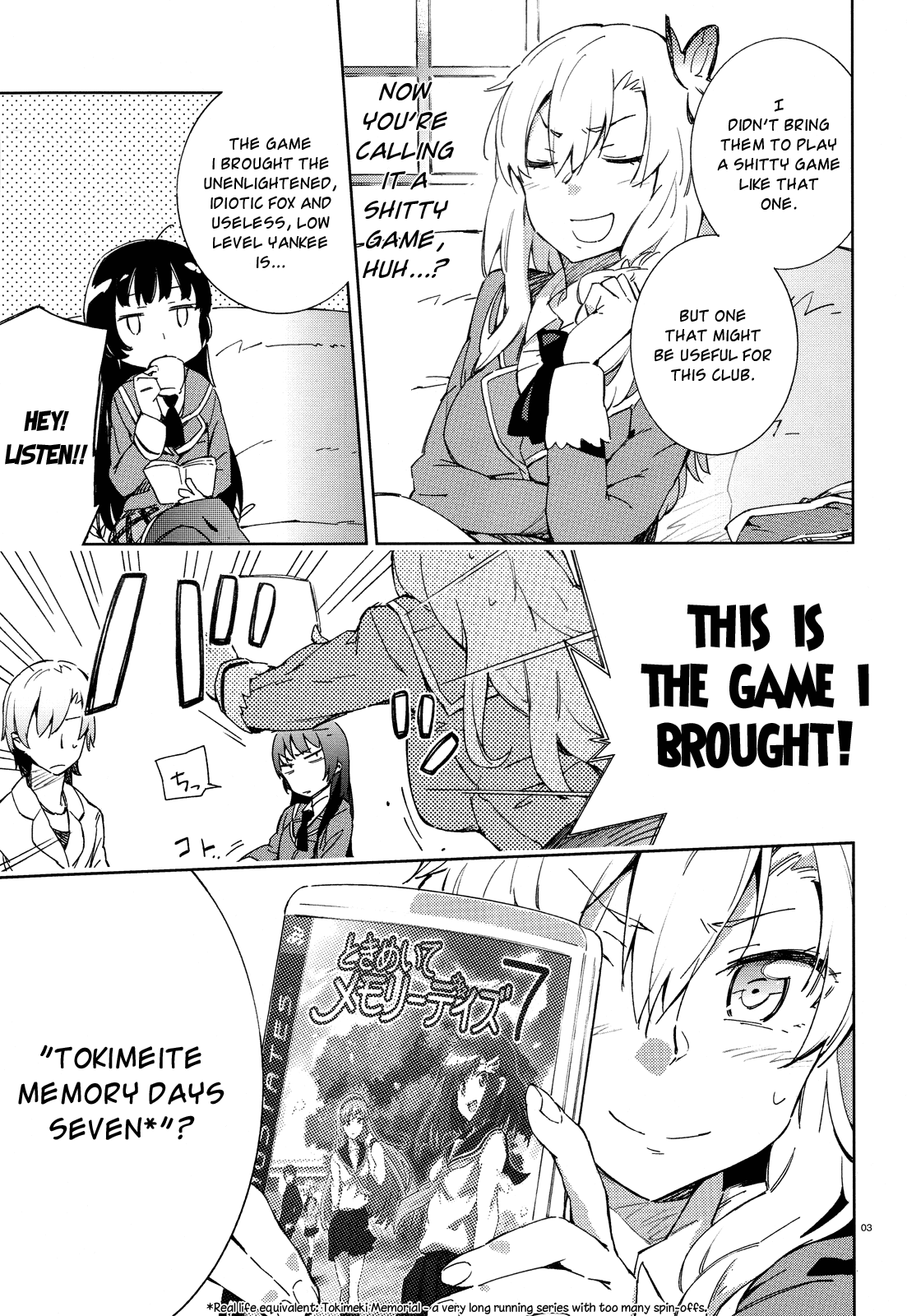 Boku wa Tomodachi ga Sukunai Chapter 4 page 3 - Chapter 4: Welcome to the World of Galge