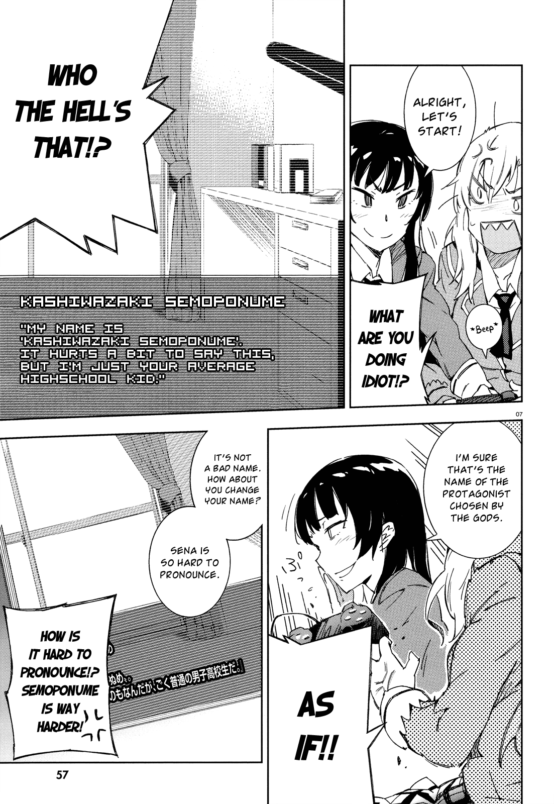Boku wa Tomodachi ga Sukunai Chapter 4 page 7 - Chapter 4: Welcome to the World of Galge