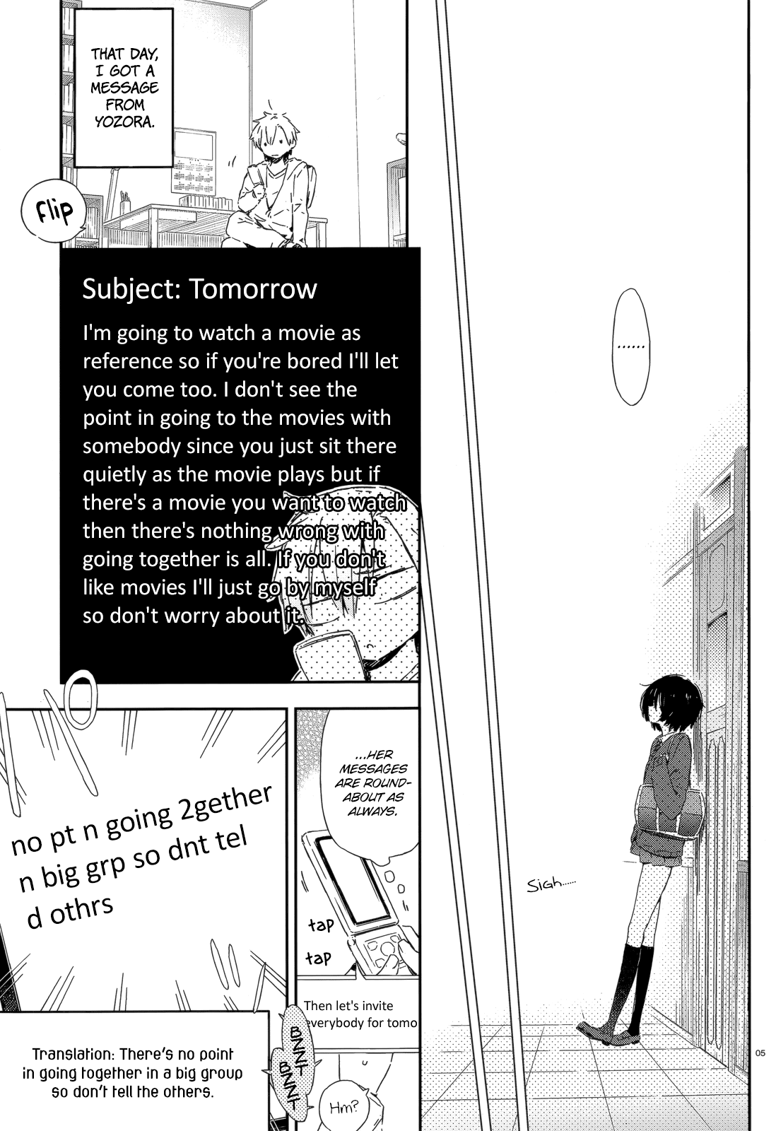 Boku wa Tomodachi ga Sukunai Chapter 47 page 5 - Chapter 47: Is this a date? No, it's a battlefield flag.