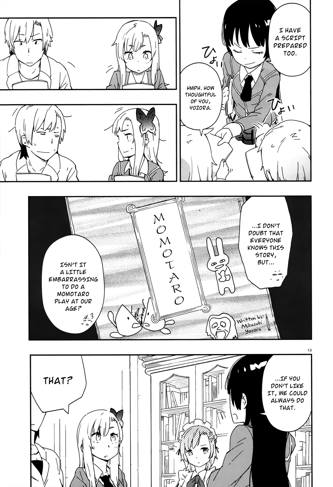 Boku wa Tomodachi ga Sukunai Chapter 8 page 13 - Chapter 8: The Legend of Momotaro