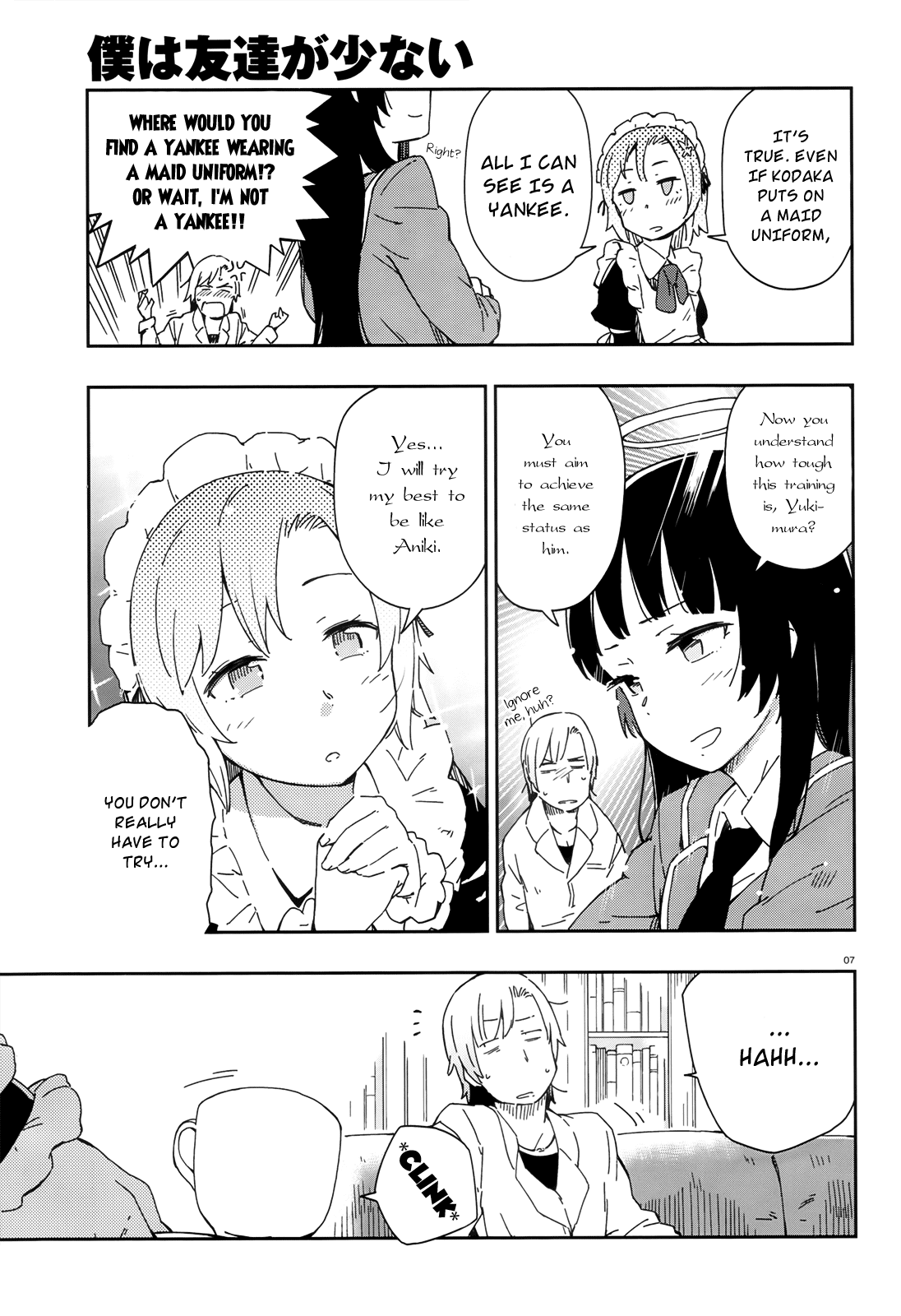 Boku wa Tomodachi ga Sukunai Chapter 8 page 7 - Chapter 8: The Legend of Momotaro