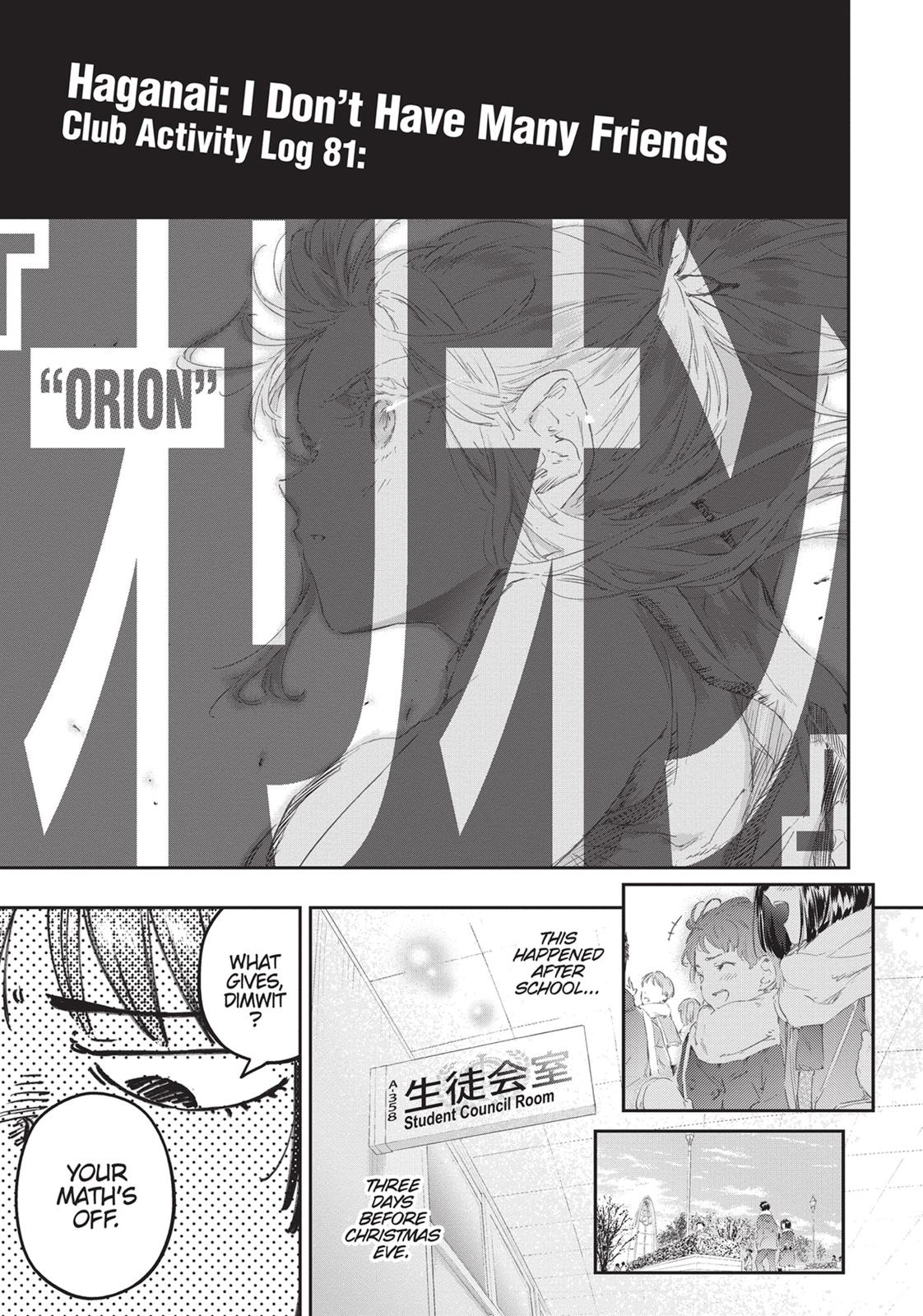 Boku wa Tomodachi ga Sukunai Chapter 81 page 3 - Chapter 81