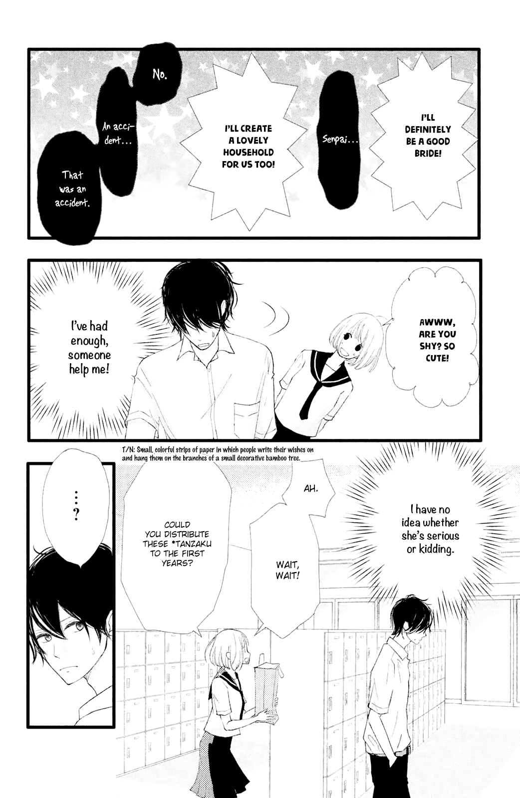 Boku wa Uchuujin ni Koi o Shita. Chapter 2 page 6 - Chapter 2: Profound mystery!! Person from Tanabata Star Festival Appears!!?