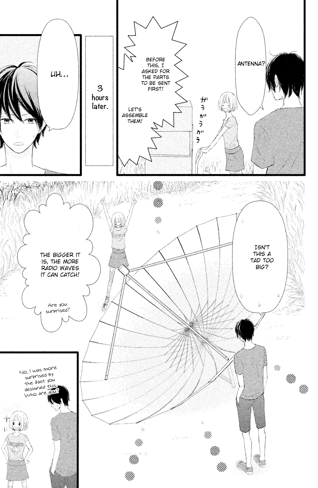 Boku wa Uchuujin ni Koi o Shita. Chapter 4 page 11 - Chapter 4: Alas!! The strength of gravity brings up love!
