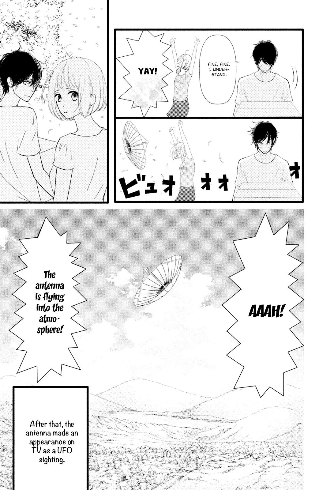 Boku wa Uchuujin ni Koi o Shita. Chapter 4 page 13 - Chapter 4: Alas!! The strength of gravity brings up love!