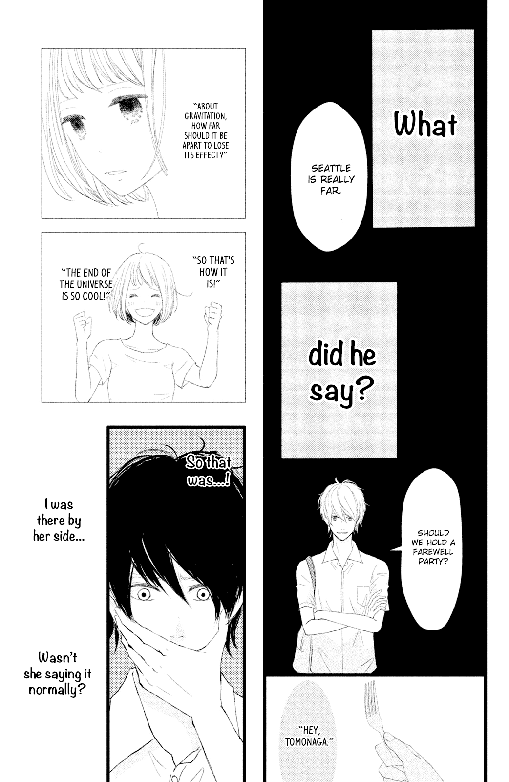 Boku wa Uchuujin ni Koi o Shita. Chapter 5 page 15 - Chapter 5: Deeply Moved! Tomonaga Shouting Love at the Edge of Earth!