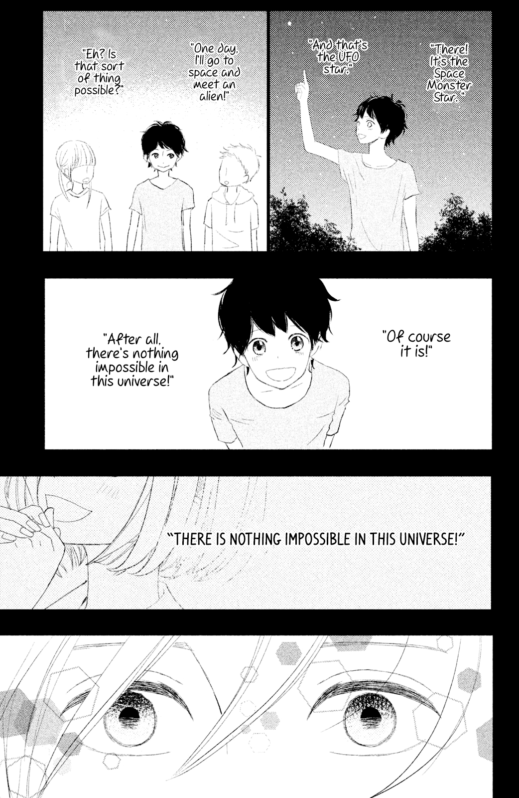 Boku wa Uchuujin ni Koi o Shita. Chapter 5 page 19 - Chapter 5: Deeply Moved! Tomonaga Shouting Love at the Edge of Earth!