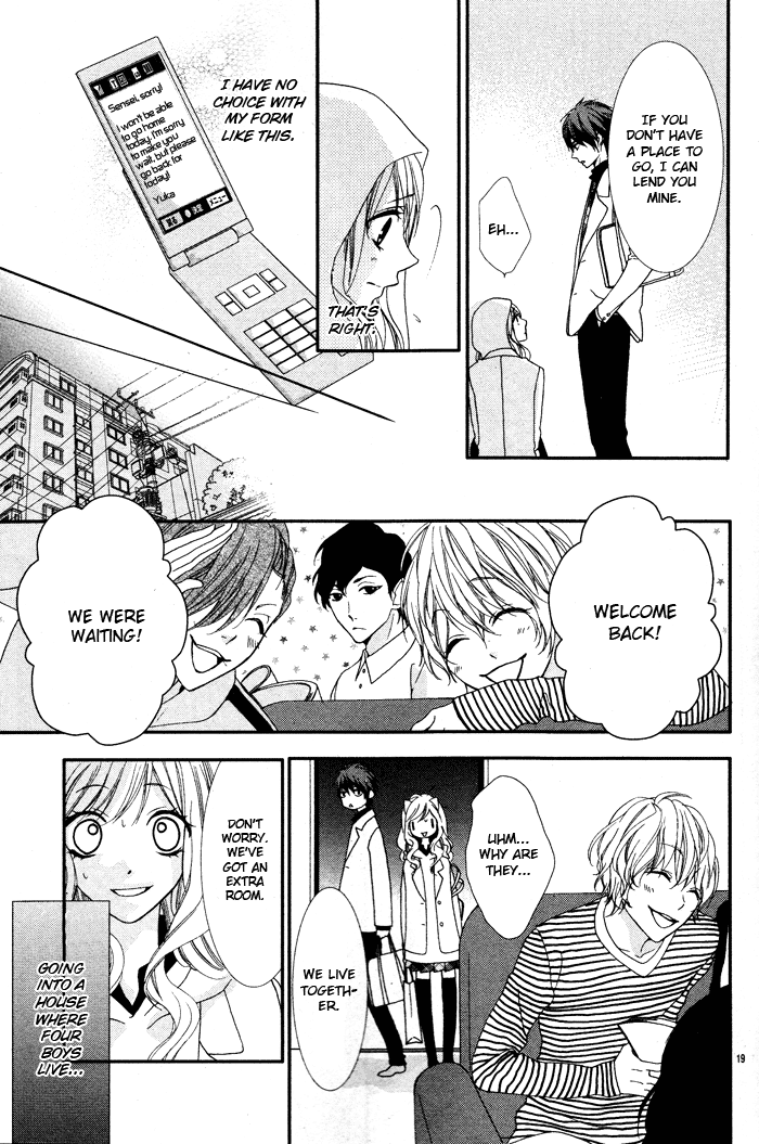 Bokura no Himitsu o Kyouyuu Shiyou ka Chapter 1 page 21 - Chapter 1: Bokura no Himitsu wo Kyouyuu Shiyou ka Japanese