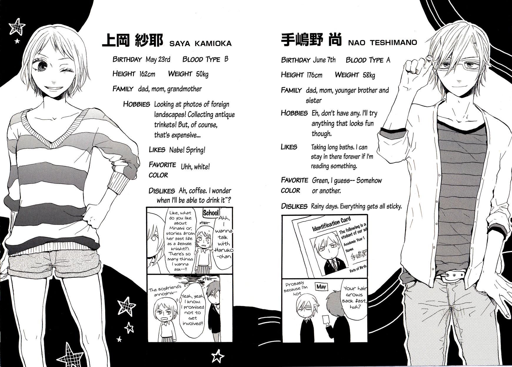 Bokura no Kiseki Chapter 21.1 page 8 - Chapter 21.1 : Special Booklet - Character Profile