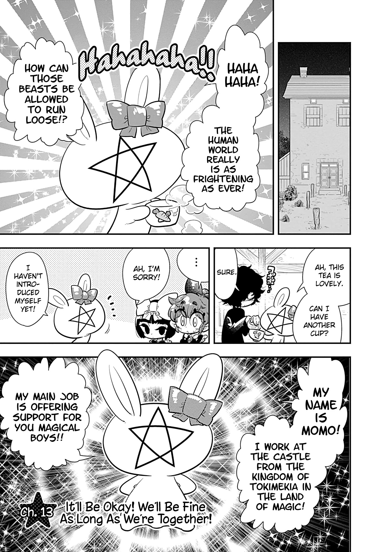 Bokura wa Mahou Shounen Chapter 13 page 4 - Chapter 13: It'll Be Okay! We'll Be Fine As Long As We're Together!