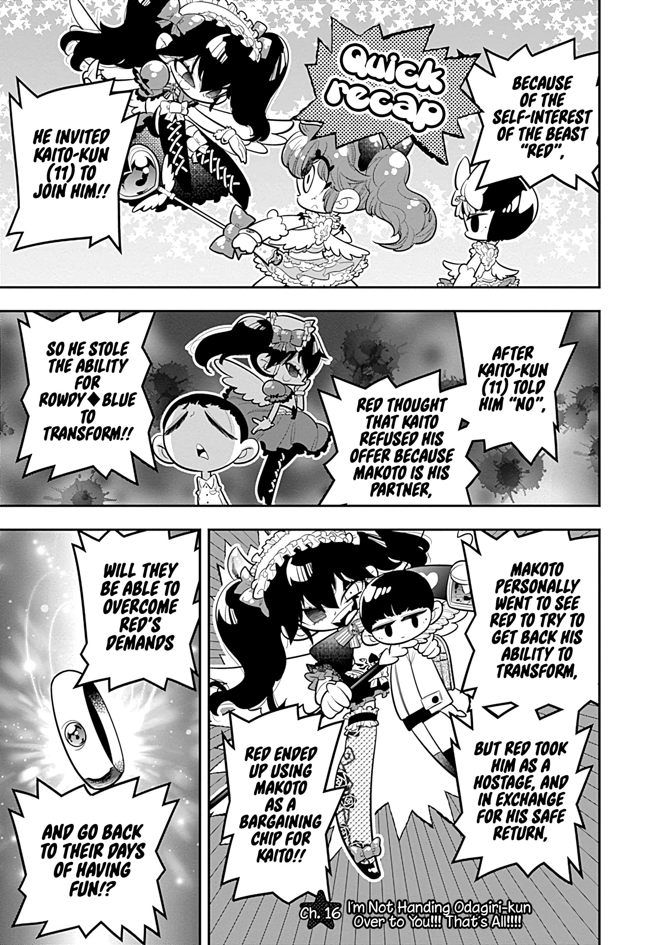 Bokura wa Mahou Shounen Chapter 16 page 1 - Chapter 16: I'm Not Handing Odagiri-kun Over to You!!! That's All!!!!