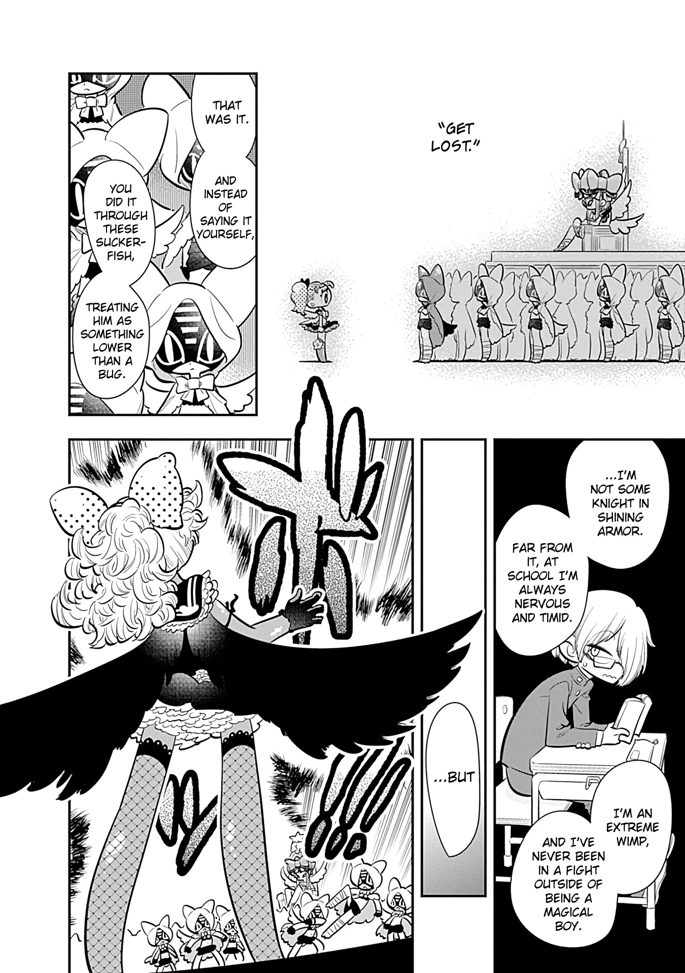 Bokura wa Mahou Shounen Chapter 20 page 14 - Chapter 20: You Don't Know Anything About Purple!!