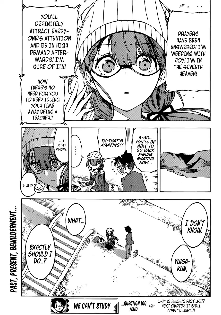 Bokutachi wa Benkyou ga Dekinai Chapter 100 page 20 - Chapter 100: The Ice Flower Dances with [X] in The Evenfall ①