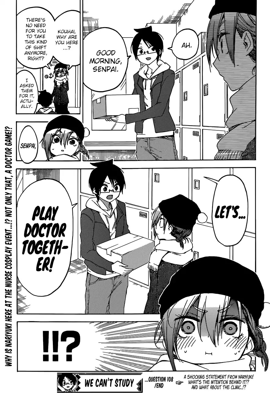 Bokutachi wa Benkyou ga Dekinai Chapter 108 page 20 - Chapter 108: The Fairy Standing on Sand, Paints Tomorrow in [X] ②