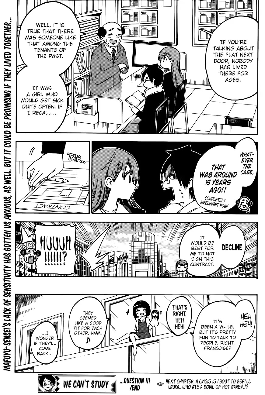Bokutachi wa Benkyou ga Dekinai Chapter 111 page 21 - Chapter 111: The [X] that the Predecessor Visits is Sometimes Filled with Abnormality
