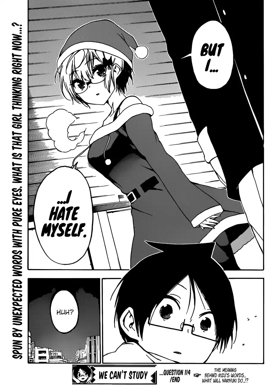 Bokutachi wa Benkyou ga Dekinai Chapter 114 page 20 - Chapter 114 : The Clockwork Firefly Singes in the Light Snow of [X] ➀
