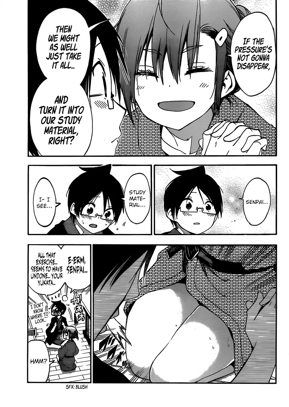 Bokutachi wa Benkyou ga Dekinai Chapter 118 page 18 - Chapter 118: Sometimes, the Predecessor Wavers in the Sediments of Hot Springs and [X]