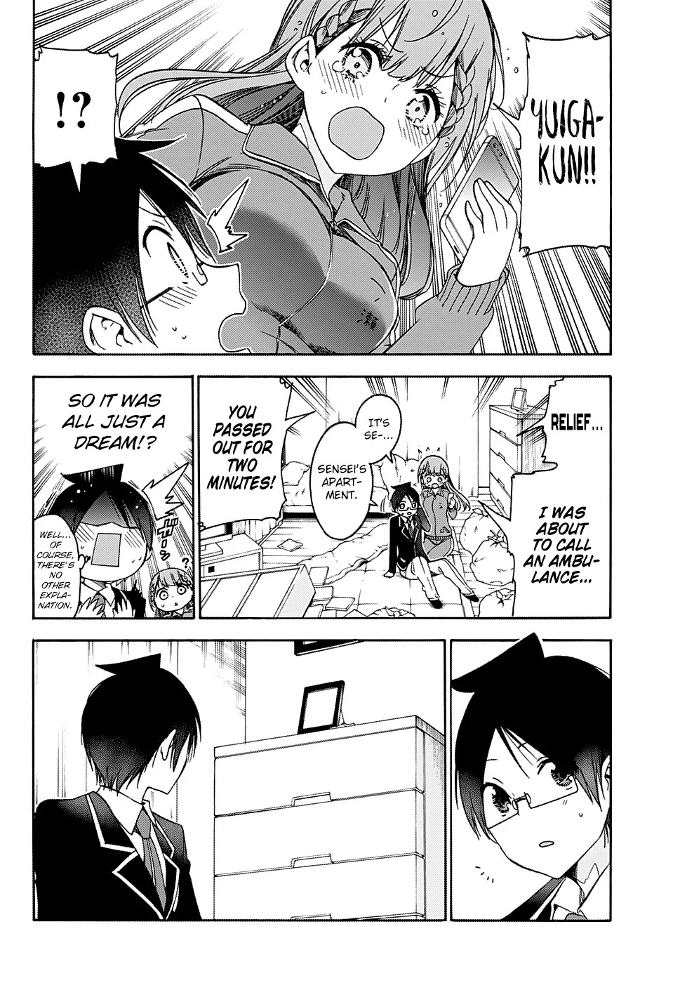 Bokutachi wa Benkyou ga Dekinai Chapter 119 page 22 - Chapter 119: Question 119: The Retrogression of the Bygone Days Became a Chance Meeting for [X]