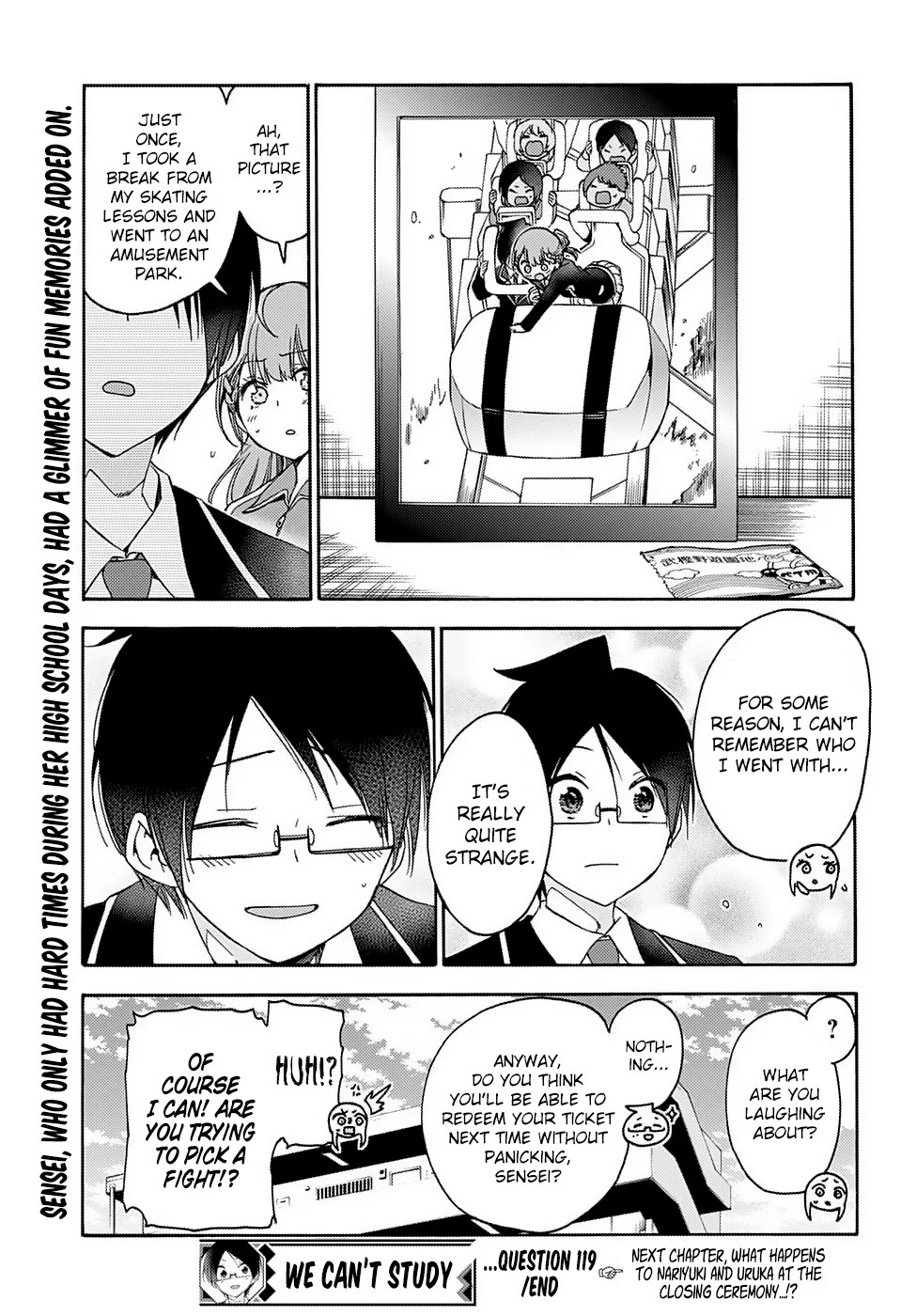 Bokutachi wa Benkyou ga Dekinai Chapter 119 page 23 - Chapter 119: Question 119: The Retrogression of the Bygone Days Became a Chance Meeting for [X]