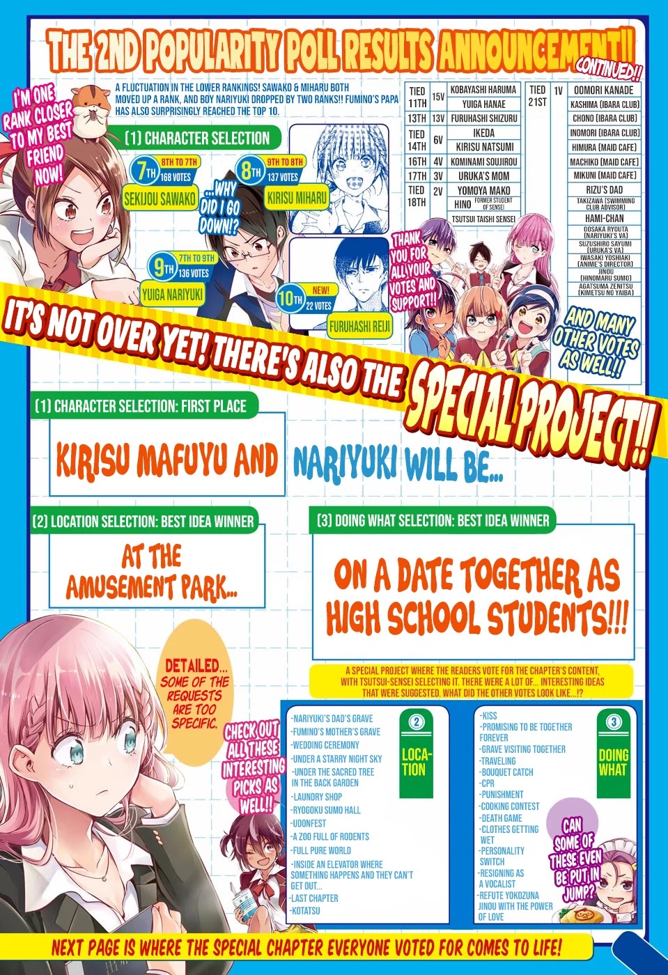 Bokutachi wa Benkyou ga Dekinai Chapter 119 page 4 - Chapter 119: Question 119: The Retrogression of the Bygone Days Became a Chance Meeting for [X]
