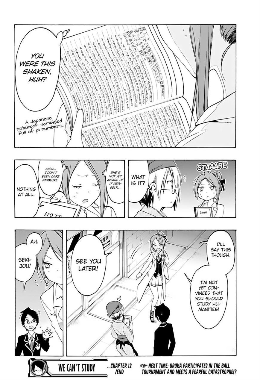 Bokutachi wa Benkyou ga Dekinai Chapter 12 page 17 - Chapter 12: She wishes something from the genius, namely [X]