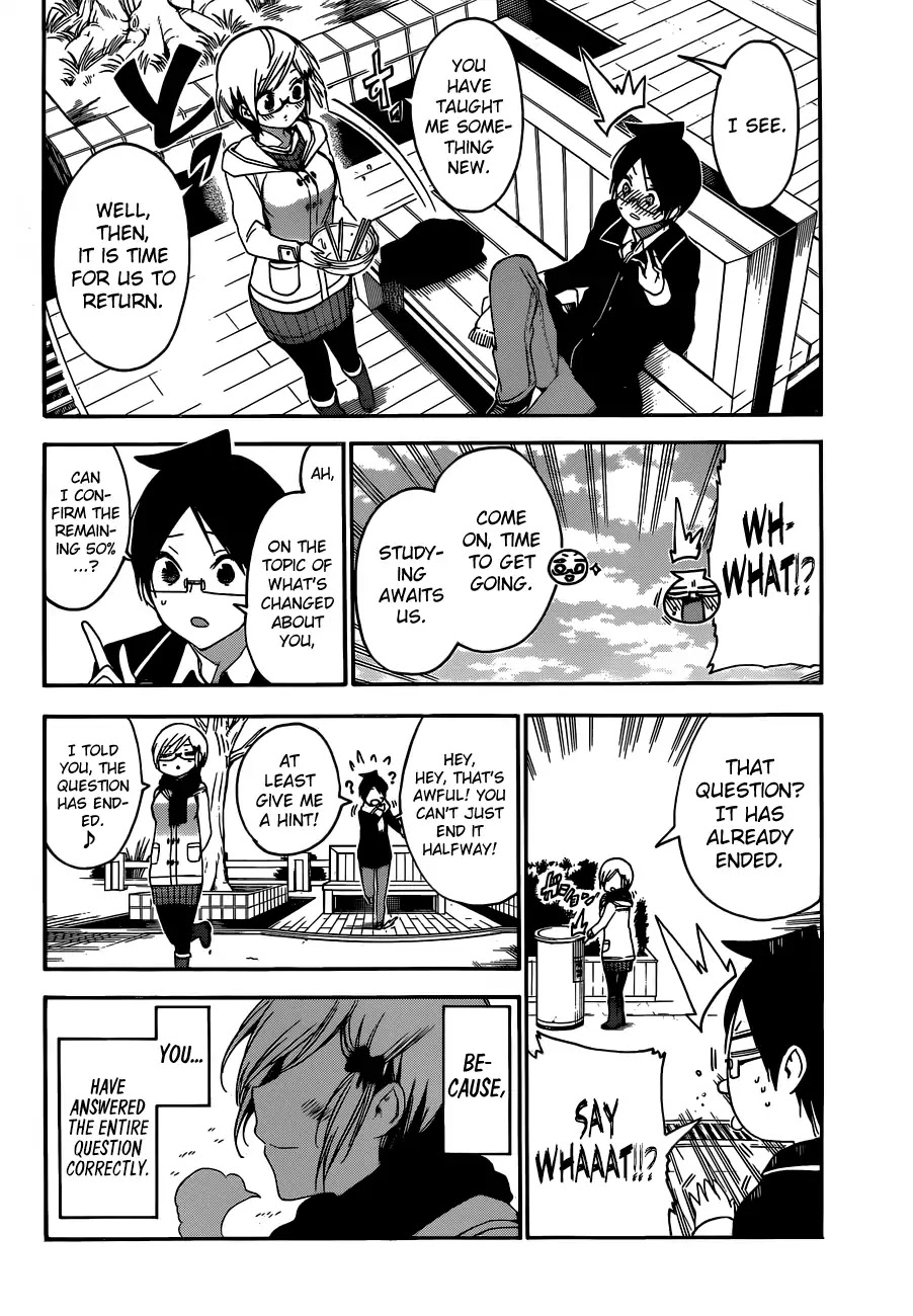 Bokutachi wa Benkyou ga Dekinai Chapter 124 page 19 - Chapter 124: A Change in the Genius's Appearance can Sometimes Lead to Progress in [X]