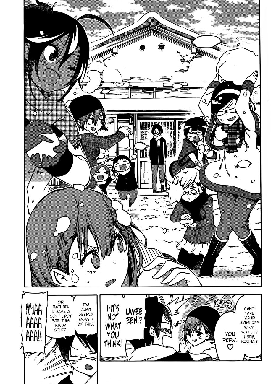 Bokutachi wa Benkyou ga Dekinai Chapter 129 page 10 - Chapter 129: They Play in the Thawing Snow, Nestled up Near [X]