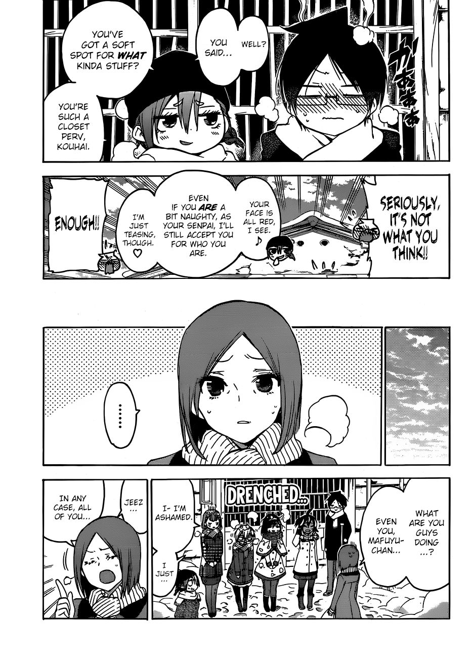 Bokutachi wa Benkyou ga Dekinai Chapter 129 page 12 - Chapter 129: They Play in the Thawing Snow, Nestled up Near [X]