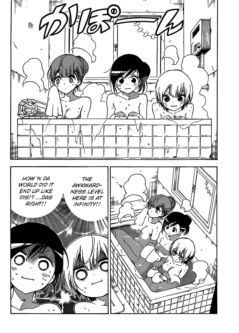 Bokutachi wa Benkyou ga Dekinai Chapter 129 page 13 - Chapter 129: They Play in the Thawing Snow, Nestled up Near [X]