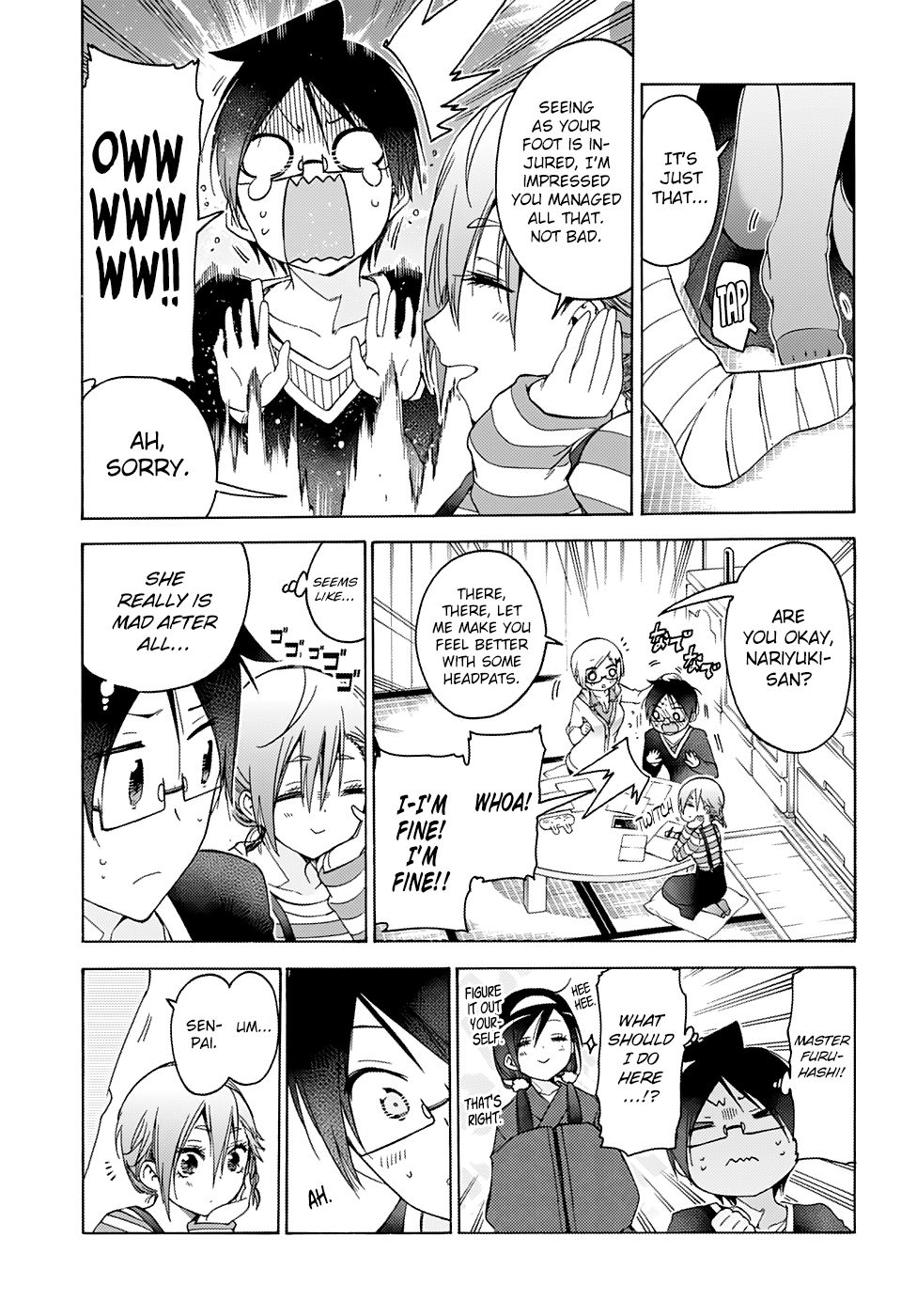 Bokutachi wa Benkyou ga Dekinai Chapter 131 page 14 - Chapter 131: Sometimes Their [X] is Flexible