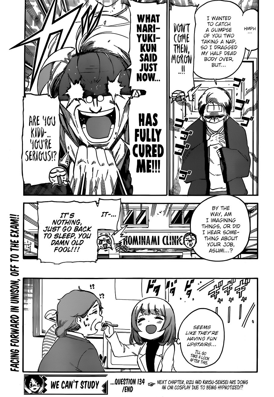 Bokutachi wa Benkyou ga Dekinai Chapter 134 page 21 - Chapter 134: The Predecessor of the Past is Slowly Changing Her Colors to [X]