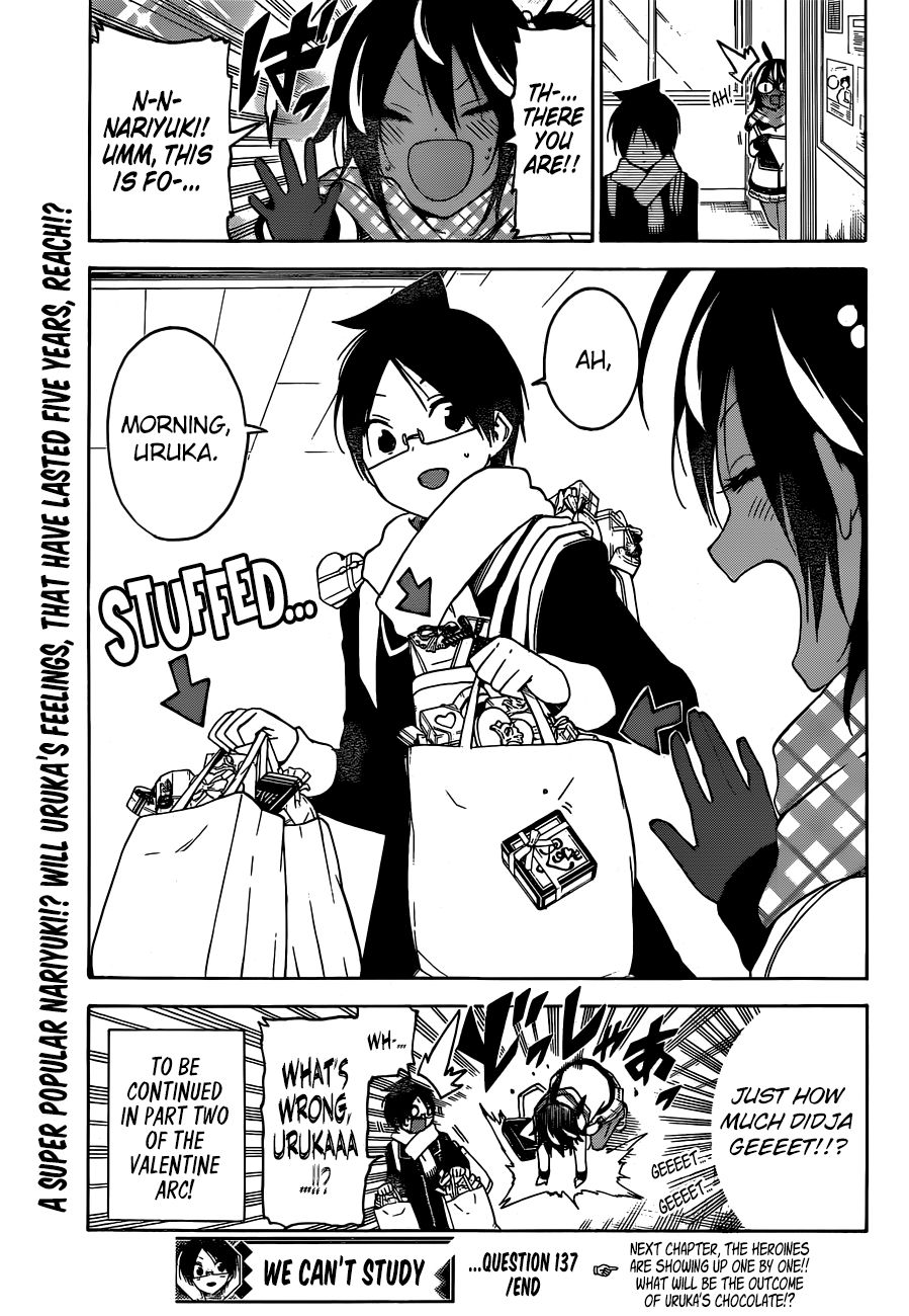 Bokutachi wa Benkyou ga Dekinai Chapter 137 page 20 - Chapter 137: Sometimes The Maiden's Sweet Thoughts Link to [X]